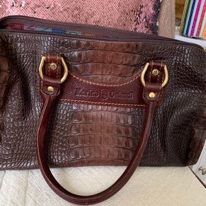 Marino Orlandi Italian Genuine Leather Brown Bag